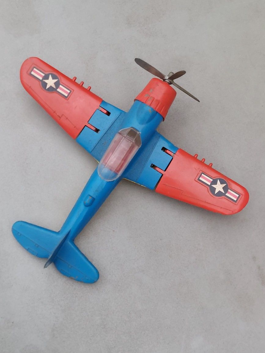 Vintage Hubley Kiddy Toy World War II Plane Diecast