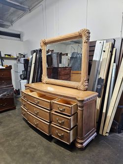 Dresser and mirror
