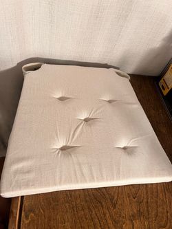 Tufted Chair Seat Cushion Cream