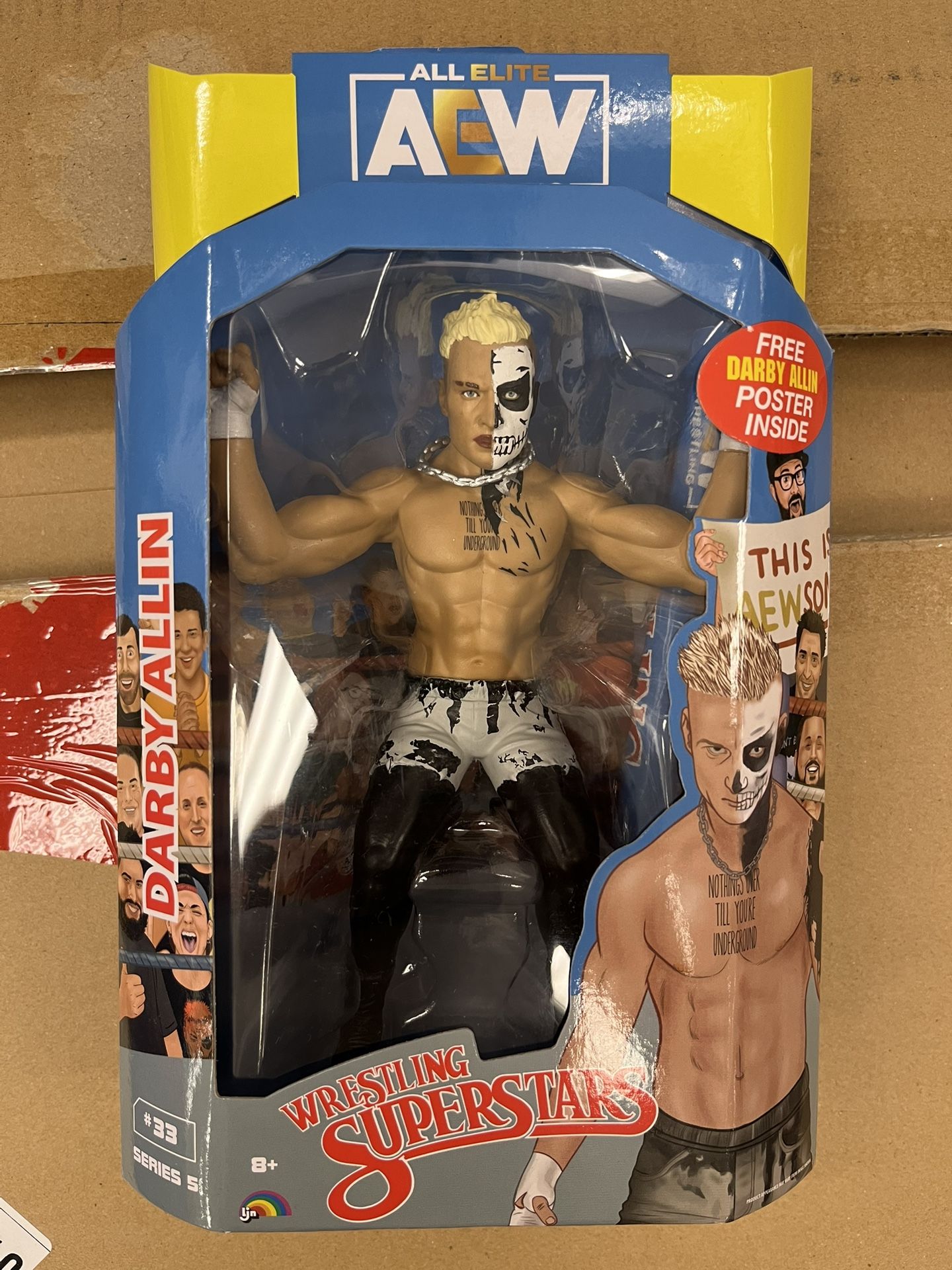 Darby Allin AEW WWE LJN Wrestling Superstars Figure