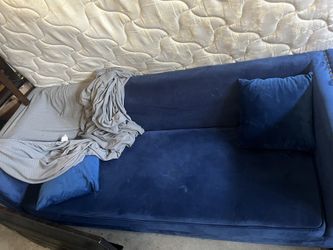 Blue Velvet Couch