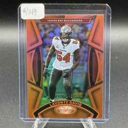 2023 Certified Orange Mirror #38 LaVonte David #/149