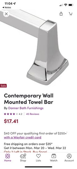 Bathroom Towel Bar 
