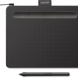 Wacom Intuos Small Graphics Drawing Tablet, Includes Training & Software; 4 Customizable ExpressKeys Compatible With Chromebook Mac Android & Windows,