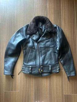 LVC - Levi's Vintage Clothing Calf-Skin Leather Motorcycle Jacket - Size 34