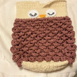 Handmade Crochet Baby Cocoon 