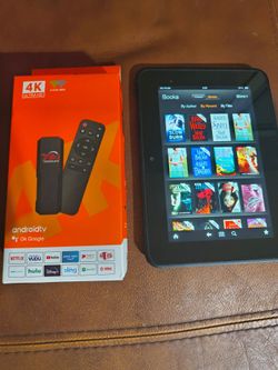 Loaded Android Tv Stick+Loaded Kindle Fire With Over 10 Thousand Books