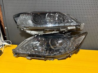 13-15 Lexus ES300h ES350 LED DRL Projector Smoke Clear Headlights