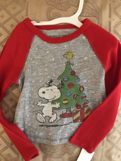 Peanuts Snoopy baby Christmas shirt
