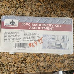 60 piece machine key assortment