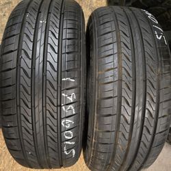 2 Tires 195.60.15 Sentury 99 % Tread Dot 0925