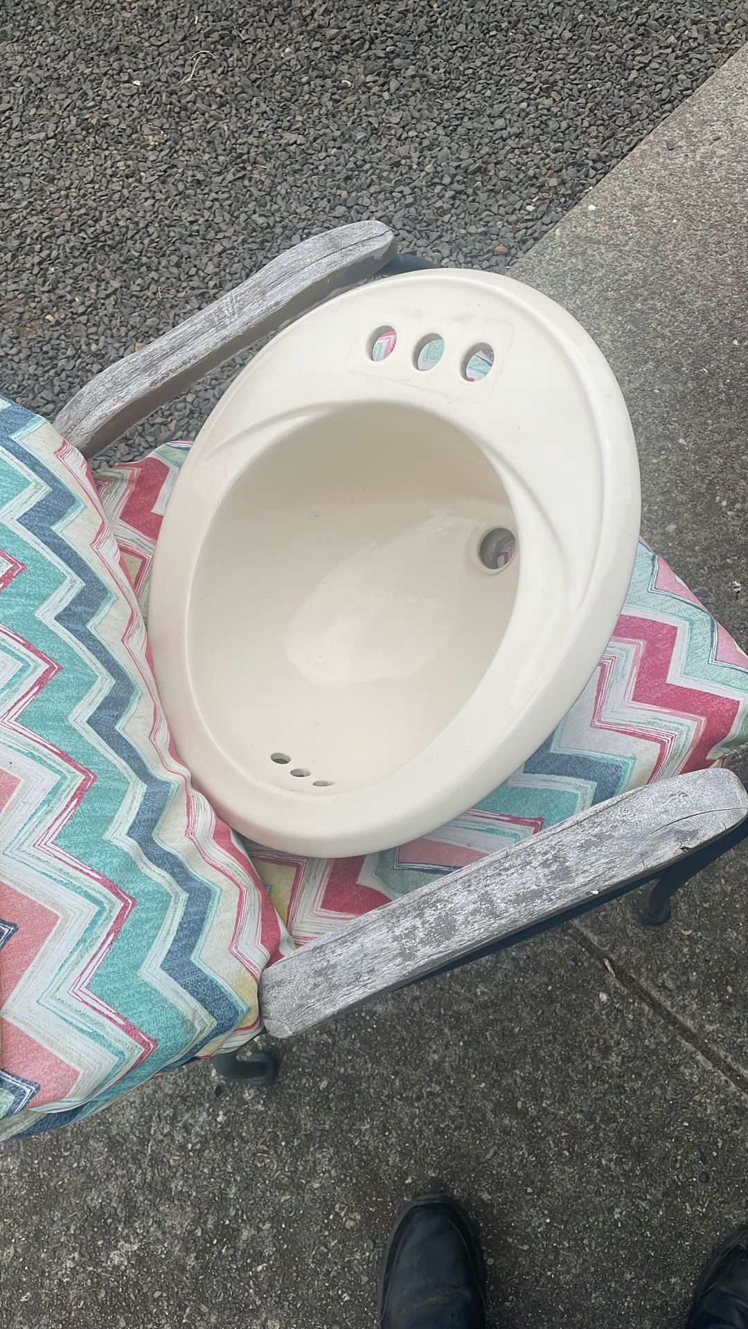 Lightly used almond sink