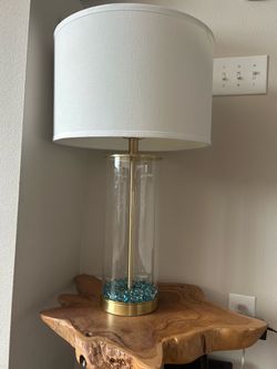 Glass Cylinder Table Lamp