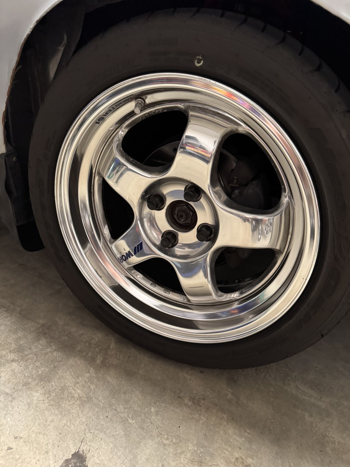 16x7 +27 4x100 Work Meister S1 Wheels 