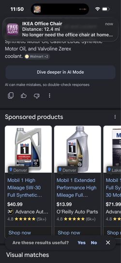 Bottles of synthetic oil
