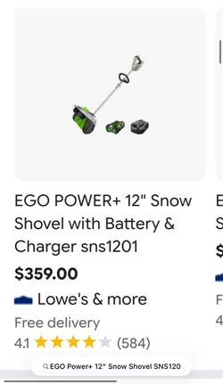 EGO Power+ 12" Snow Shovel SNS1201 $359 MSRP