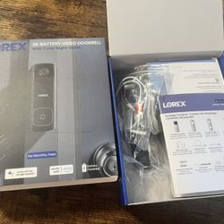New Lorex 2K Wired WiFi Smart Video Doorbell Camera