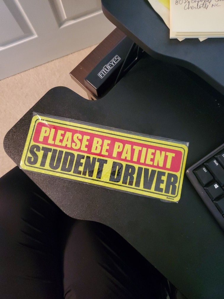 "Student driver magnet"