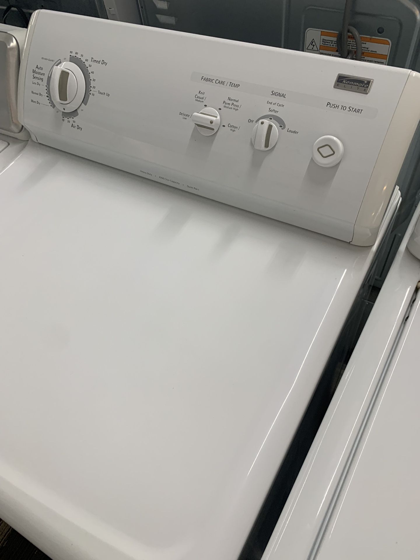 Large Capacity Direct Drive Kenmore Washer Dryer