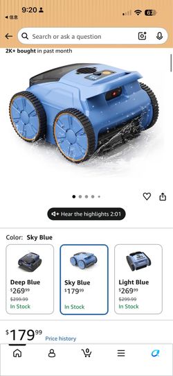 Cordless Robotic Pool Cleaner