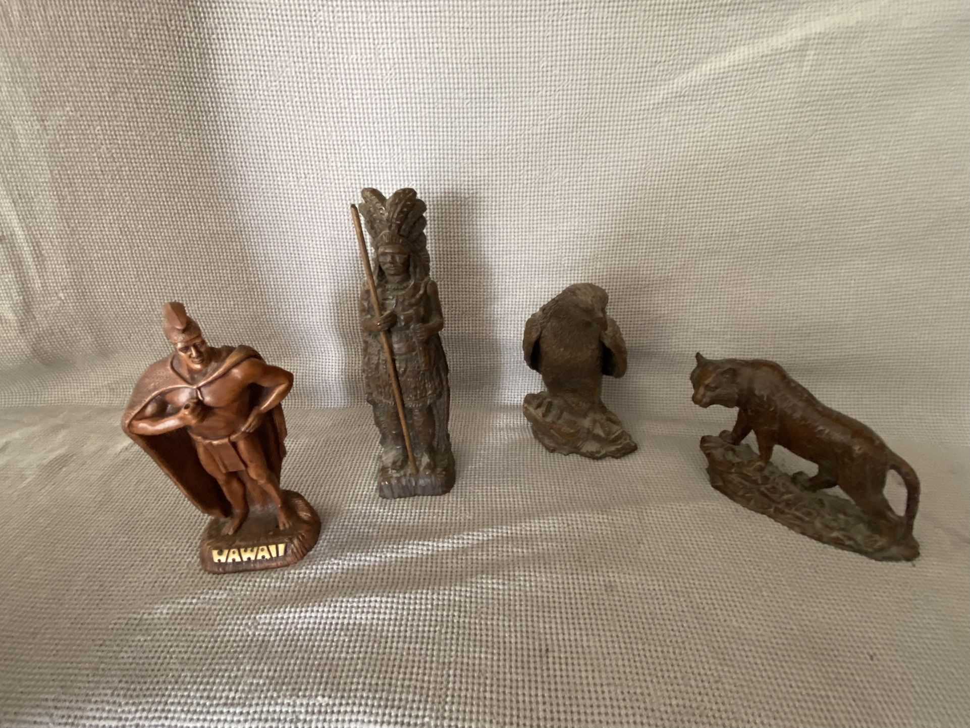 Tiger, Eagle, Indian Chief Figurine By Red Mill Manufacturing