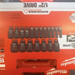 Milwaukee 1/2 Drive Impact Sockets 