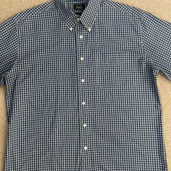Men's Haggar Button-down, Short-Sleeve Shirt (Size L)