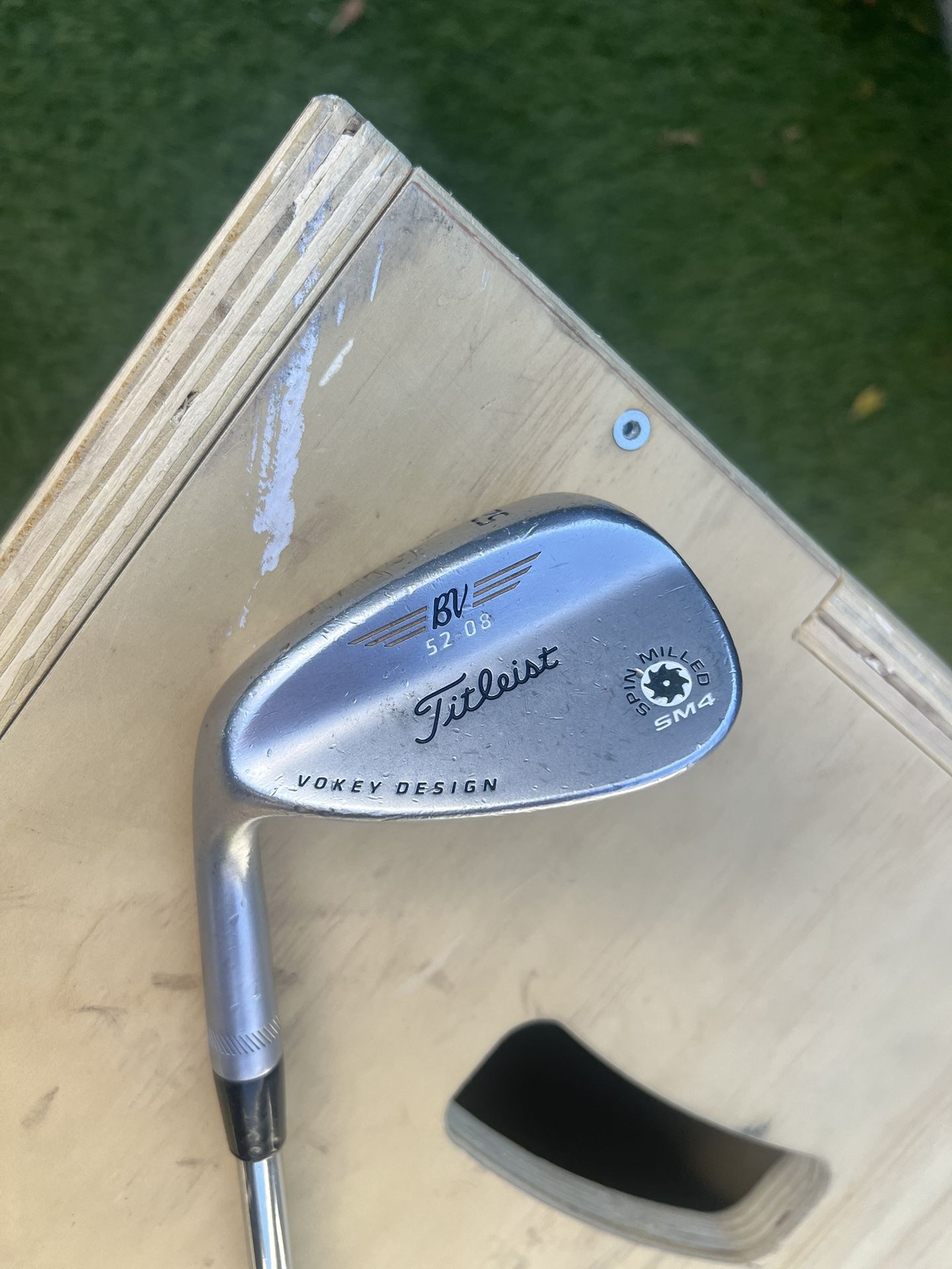 Titleist Vokey BV SM4 Raw 52 08 52* Gap Wedge LH BV Vokey Wedge Steel