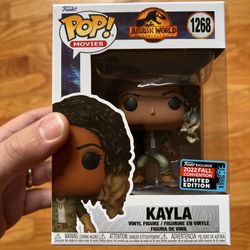 FUNKO POP JURASSIC WORLD DOMINION KAYLA # 1268 NYCC 2022 FALL CONVENTION