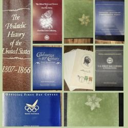 Binders Of Collectible Stamps And Many First day stamps 
