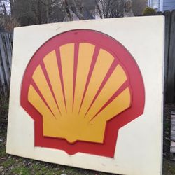 Large Vintage Shell Has Sign 6’x7’