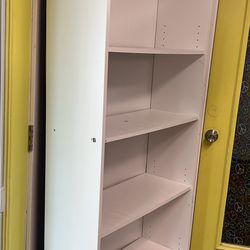 White bookshelf