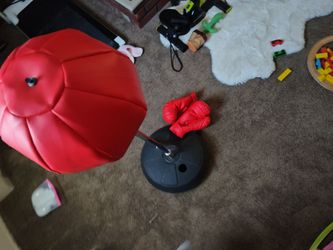 Kids Punching Bag Set with Boxing Gloves