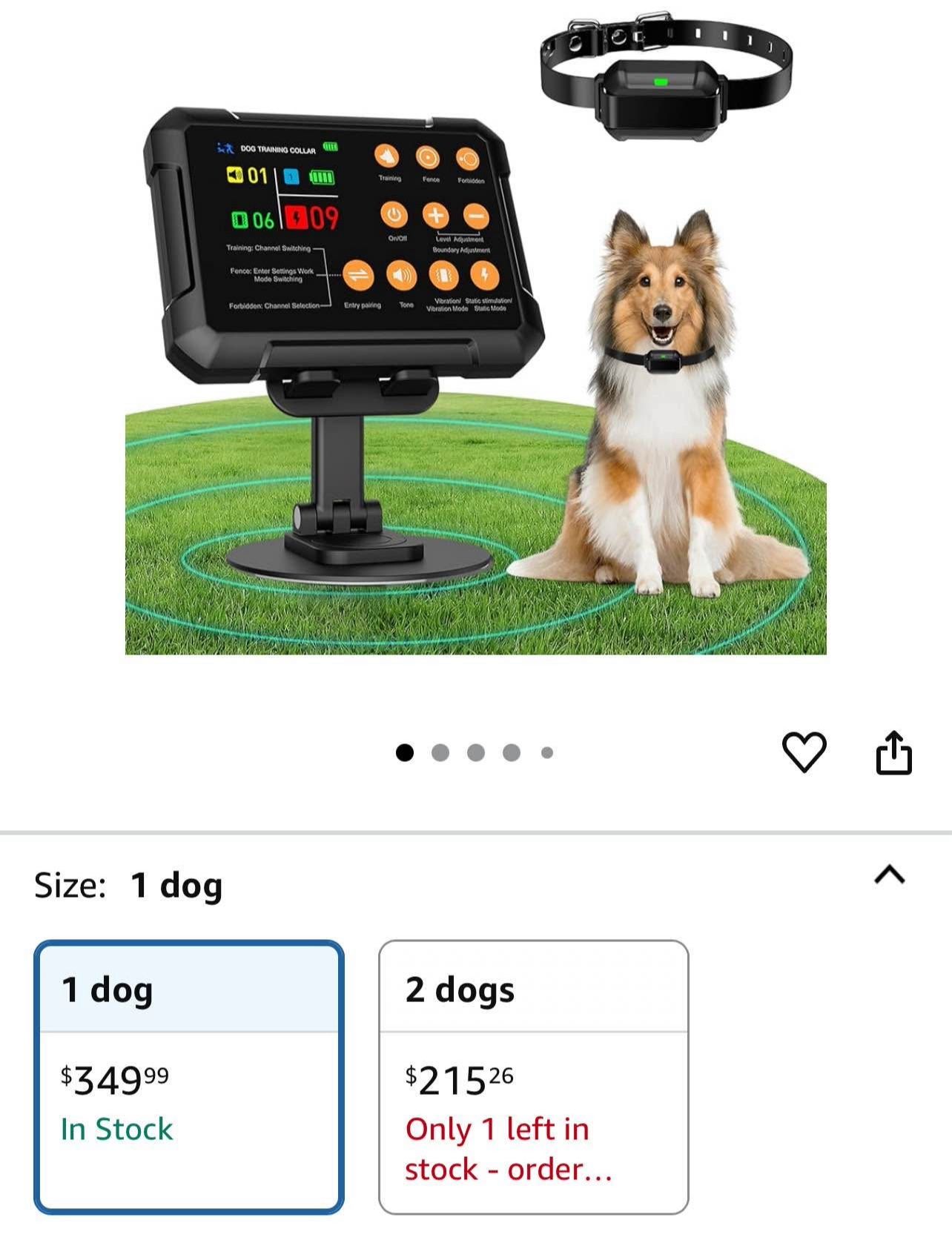 2025 Upgraded Wireless Dog Fence, Dog Training, No-Go Zone, 3-in-1 Precision Radar Electric. NEW