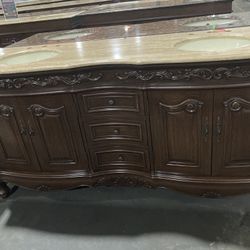 72 inch Traditional Bathroom Vanity Double Sink Cabinet  -B3073