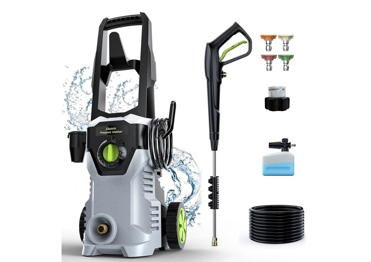 PATOOLIO Pressure Washer, 4800PSI 3.0 GPM Max Electric Power Washer