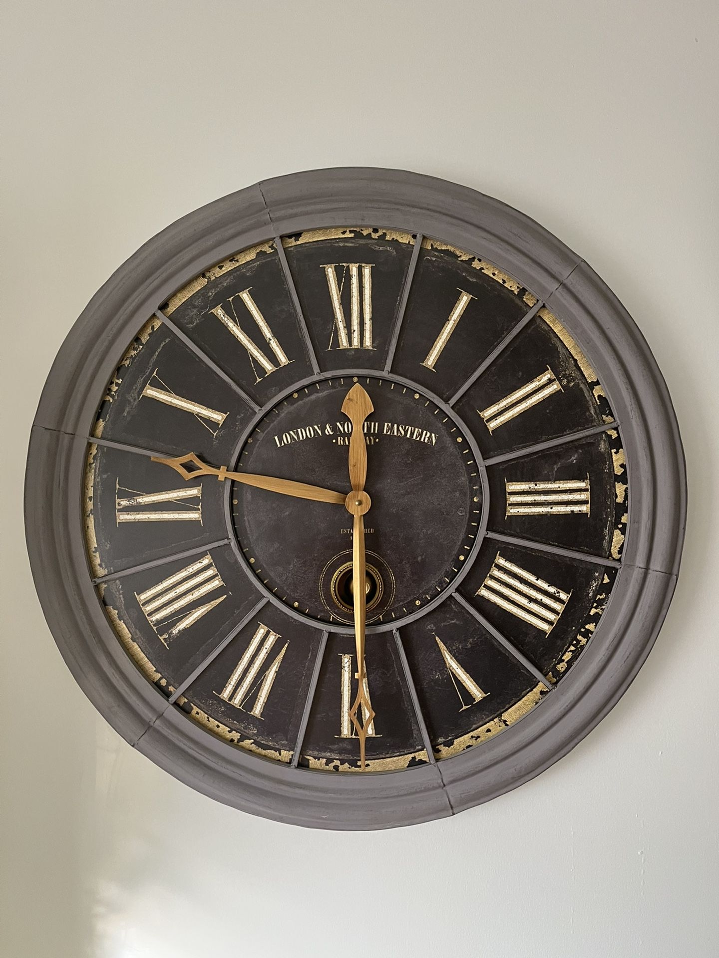 Restoration Hardware London Rail Wall Clock + 2 Bonus clocks