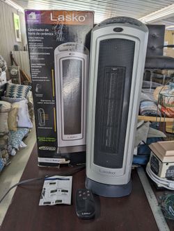 Lasko ceramic tower heater with remote