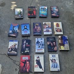 17 Vhs Tapes I'm Total 5 Dollars Each 