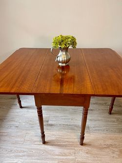 Antique Mahogany Drop Leaf Dining Table | Sofa Table | Entry Table