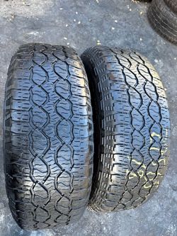 Set of 2 nice Good year Wrangler Territory 275/65/18 ( We install & balance)