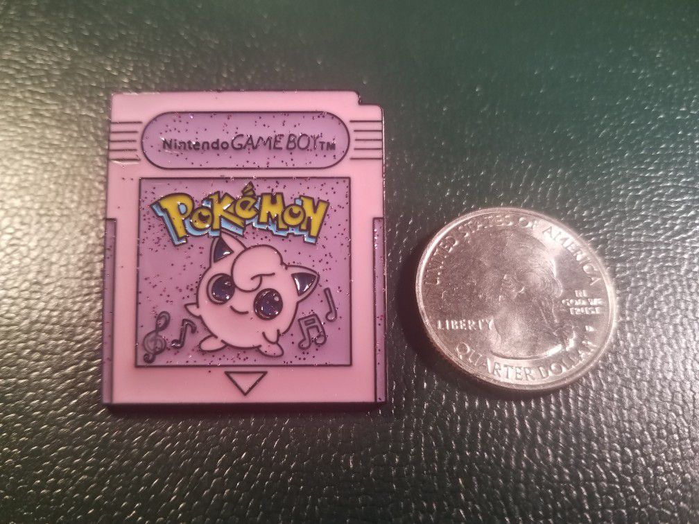 *SHIP ONLY* Jigglypuff Gameboy Color Game Cartridge Hard Enamel Collectible Pokemon Pin Badge