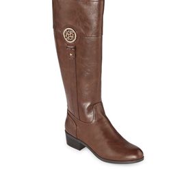 New Women’s Tilia Riding Boots Stacked Heel Size 9