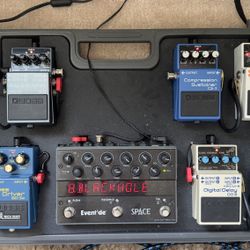 Boss Guitar Effects Pedalboard