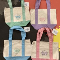 Trader Joes Mini Tote Bag Set Of Four