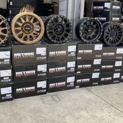 17×8.5 Method OFF-ROAD Wheels Rims + 265-70-17 All Terrain Tires (4) -We Finance