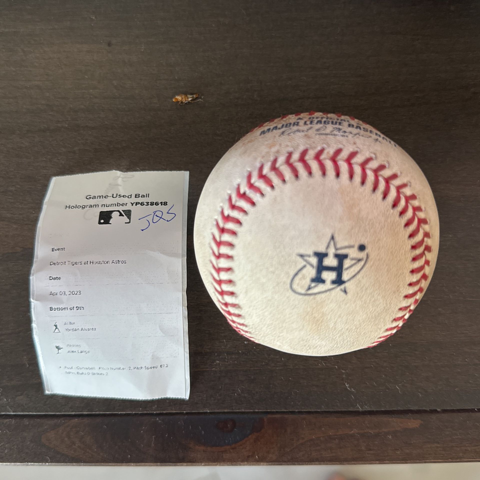 Yordan Alvarez Game Used Space City Baseball for Sale in Houston, TX -  OfferUp