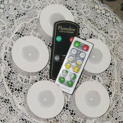 X5 CAPSTONE LED PUCK LIGHT SET WITH 2 REMOTES