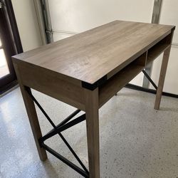 Wood And Metal Desk 