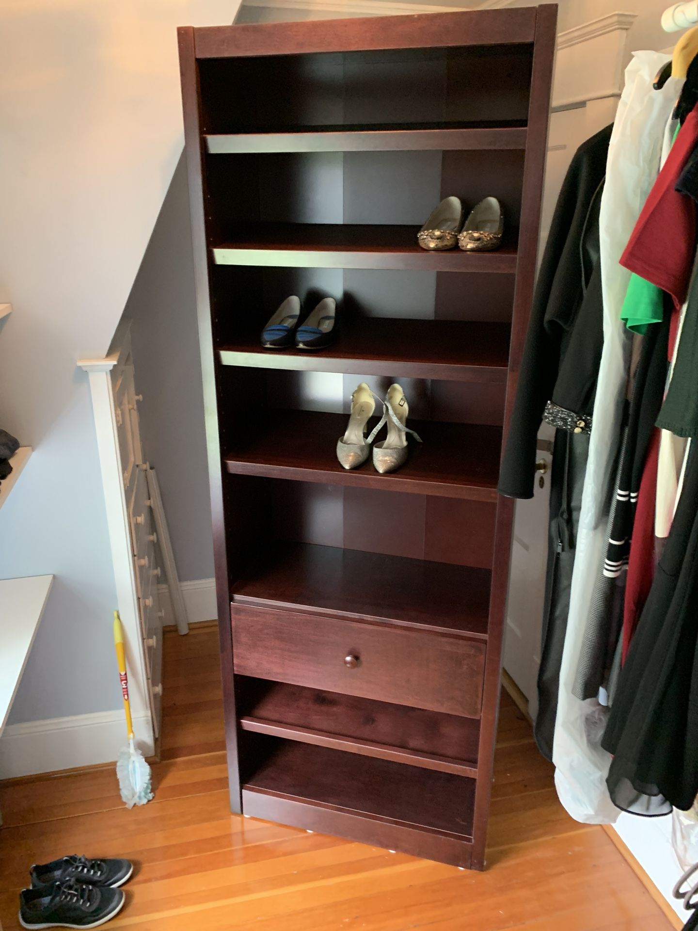 Wooden Shoe Cabinet, 80 Inches Tall X 31 Inches Wide